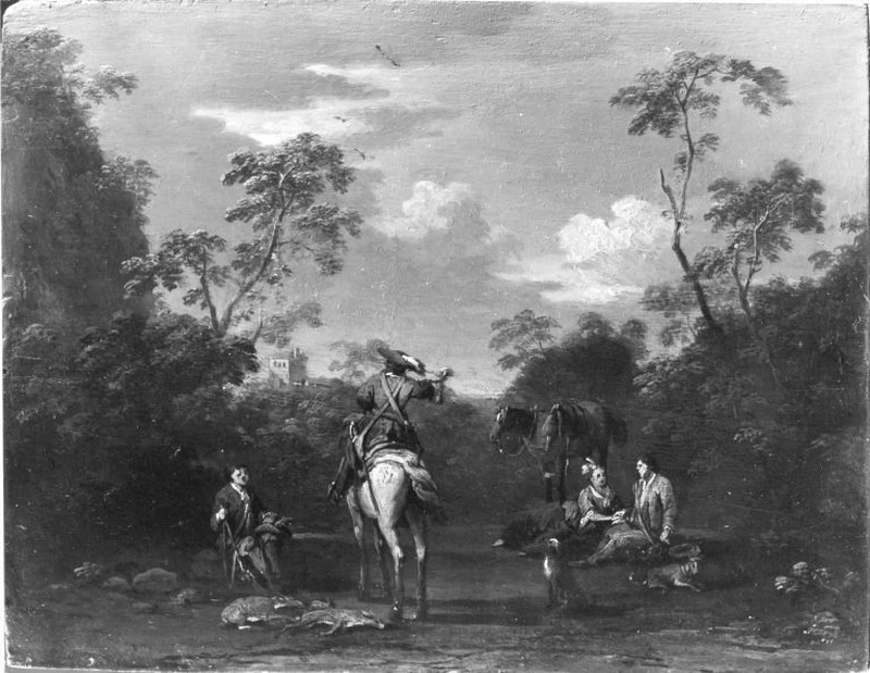 Paesaggio con figure di caccia - Bavarian State Painting Collections, Monaco 1